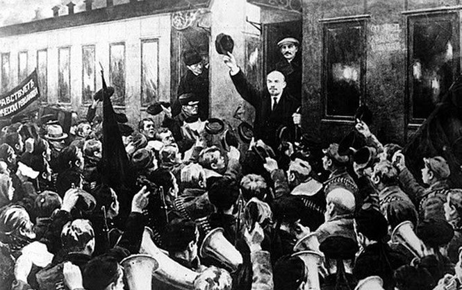 Встреча Ленина на Финляндском вокзале в апреле 1917 года