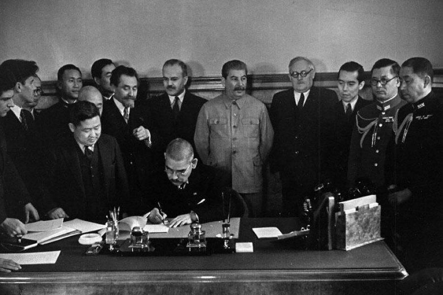 Подписание Пакта о нейтралитете между Японией и СССР 13 апреля 1941 года