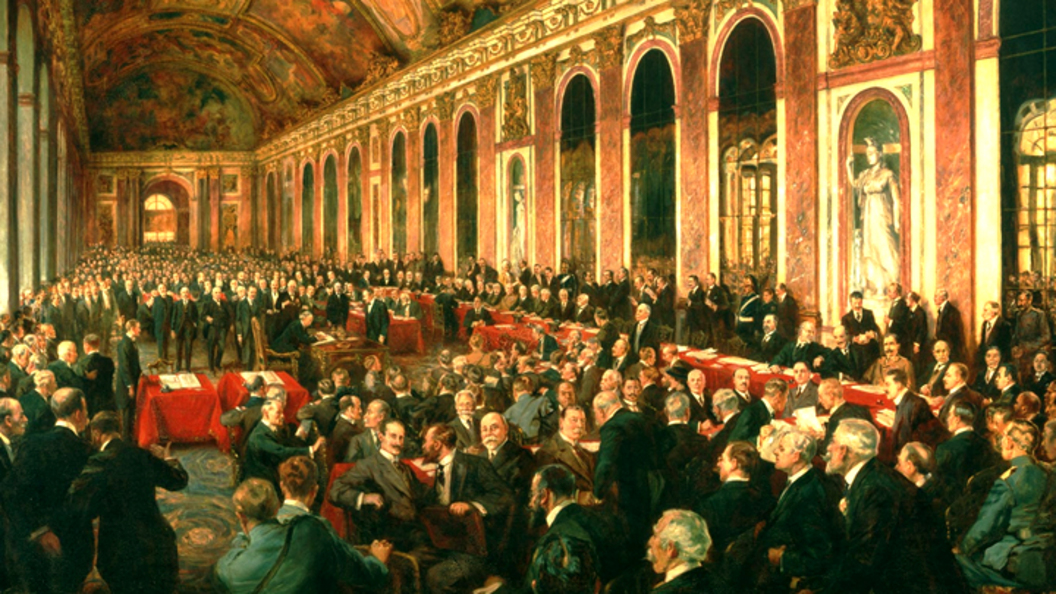 Парижская мирная конференция 1919 года подвела итоги Первой мировой войны и заложила причины Второй мировой войны