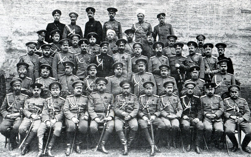 Николай Николаевич Юденич, герой Эрзерума, генерал от инфантерии со своим штабом на Кавказком фронте. 11 — 16 февраля 1916 года взятие Эрзерума