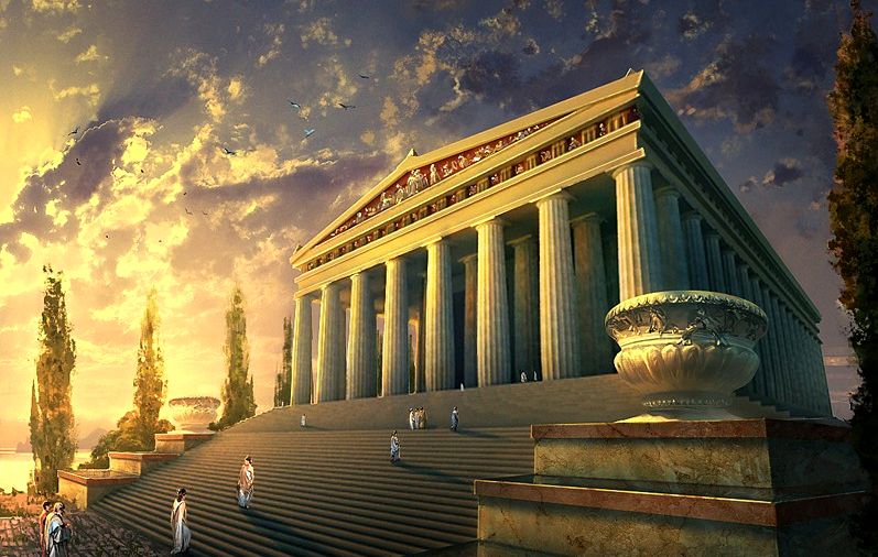 Храм Артемиды за несколько часов до поджога 