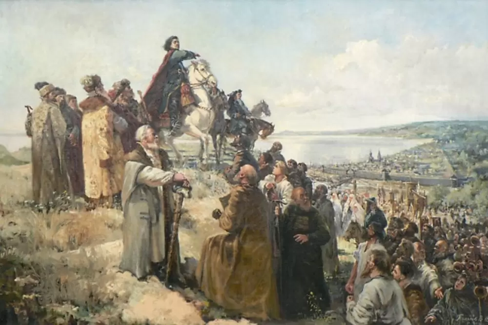 Пётр I в Саратове дарует городу попавшие в его поле зрения угодья 