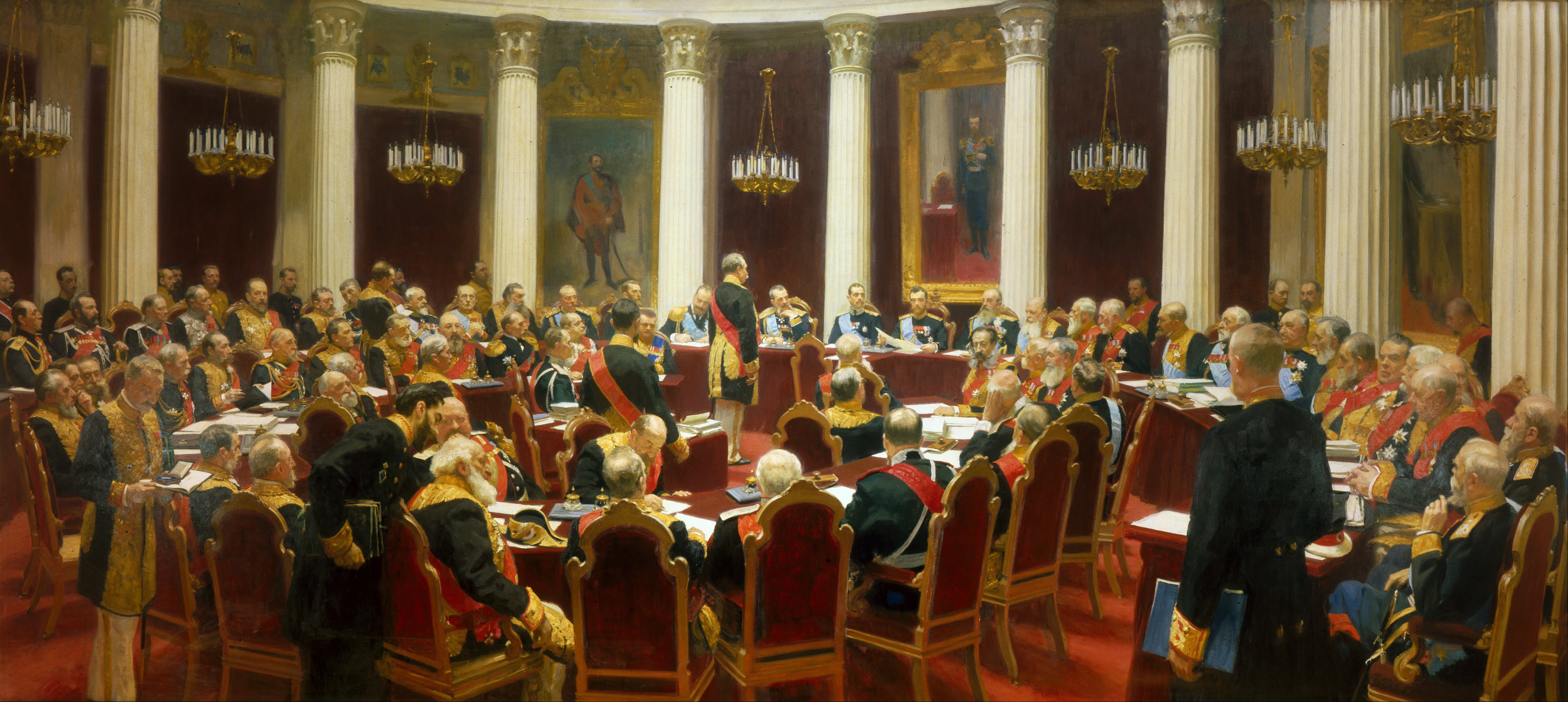Репин И.Е. Заседание Государственного совета