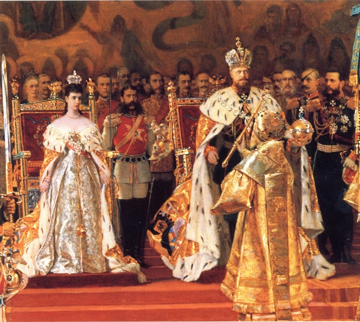 Российский император и императрица