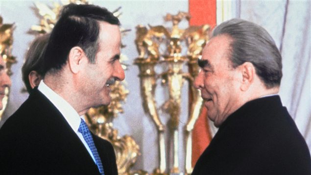 Леонид Ильич Брежнев встречается с сирийским лидером Хафизом Асадом
